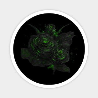 Sparkling roses - green option Magnet